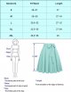 Women's High Waist A-Line Pockets Skirt Skater Flared Midi Skirt