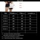Womens Fashion Mid-Rise Color Blocking Patchwork Ripped Stretch Denim Skirts